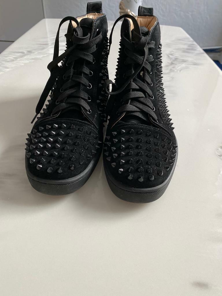 red bottom high tops